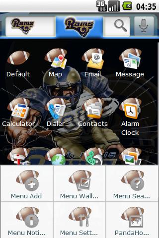 Theme: St. Louis Rams Android Personalization