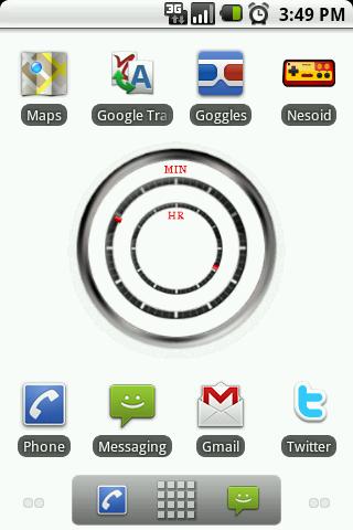 Open Version 2 Clock Widget Android Themes