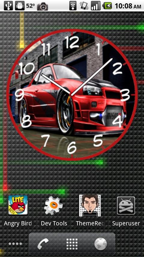 Nissan Skyline GTR Nismo Clock Android Themes
