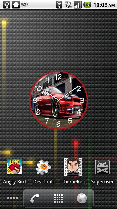 Nissan Skyline GTR Nismo Clock Android Themes