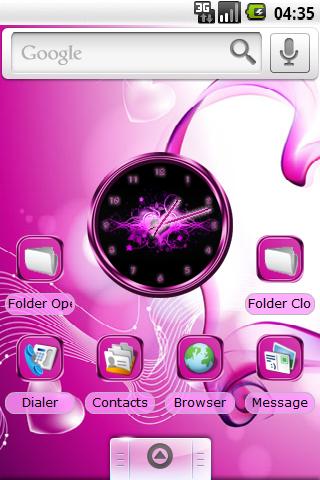 Theme: Girly PINK Android Themes