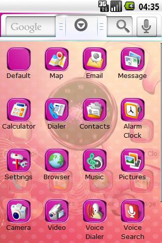 Theme: Girly PINK Android Themes