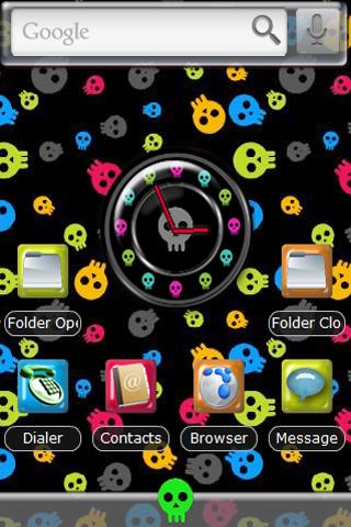 Skulls Color Android Themes