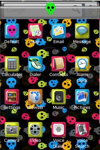 Skulls Color Android Themes