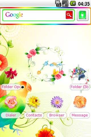 Beauty flowers theme Android Themes