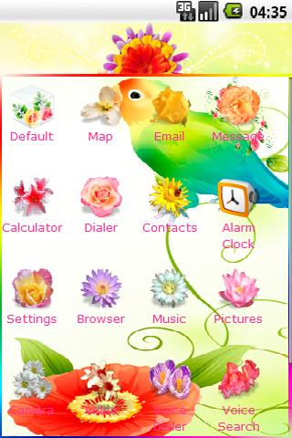 Beauty flowers theme Android Themes
