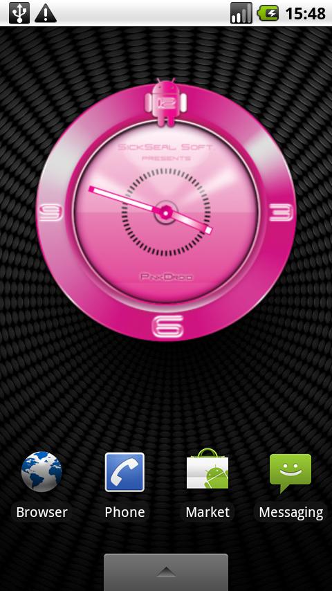 PINK DROID Alarm Clock Android Themes
