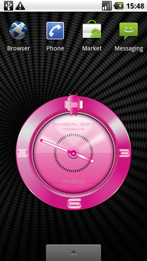 PINK DROID Alarm Clock Android Themes