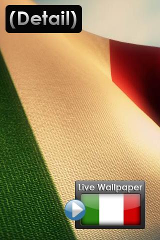 Flag of Italy Live Wallpaper Android Themes