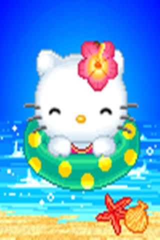 Hello Kitty At The Beach LIVE Android Themes