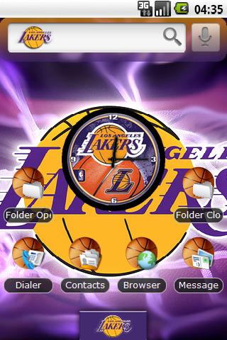 Theme: LA Lakers Android Themes