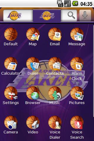 Theme: LA Lakers Android Themes
