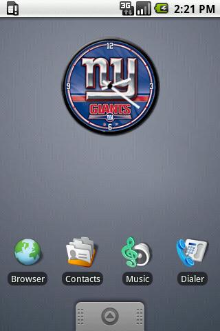 New York Giants Clock 2 Android Themes