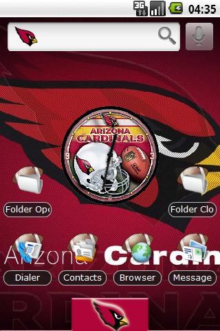 Theme: Arizona Cardinals Android Personalization