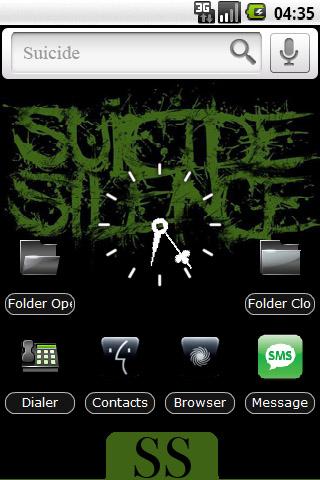 Suicide Silence – Black Icons Android Themes