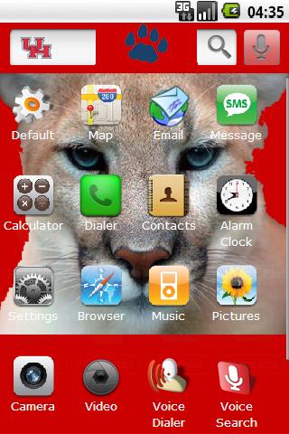 U. of Houston w/ iPhone icons Android Themes