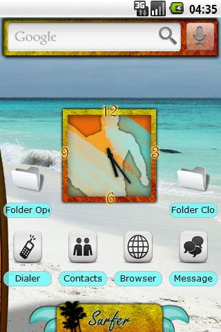 HD Surfer Beach Theme Android Themes