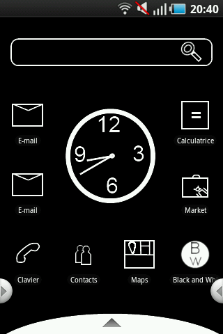 Black and White 2 Theme Android Themes
