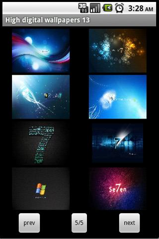 High digital wallpapers 13 Android Themes