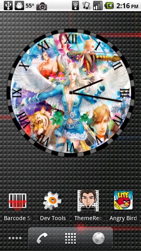PWI Perfect World Clock CToon Android Themes