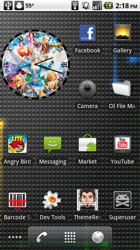 PWI Perfect World Clock CToon Android Themes