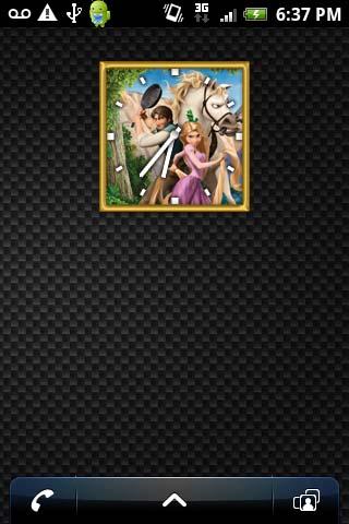 DISNEY REPUNZEL Clock Widget