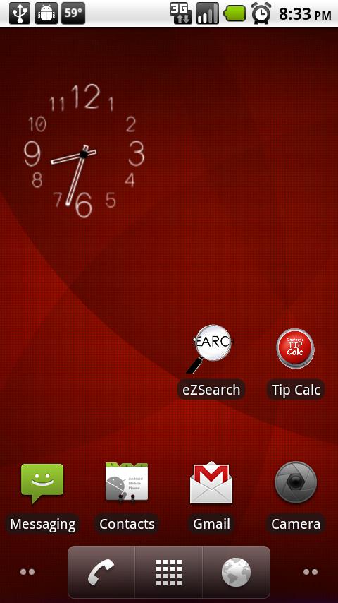 oneFoots Clock Widget