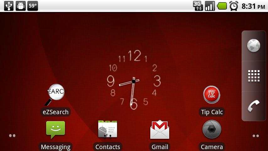 oneFoot’s Clock Widget Android Themes