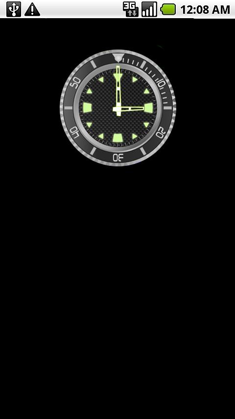 Gray Rolex Clock Widget Android Themes