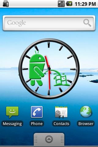 Pee on Windows Clock Widget Android Themes