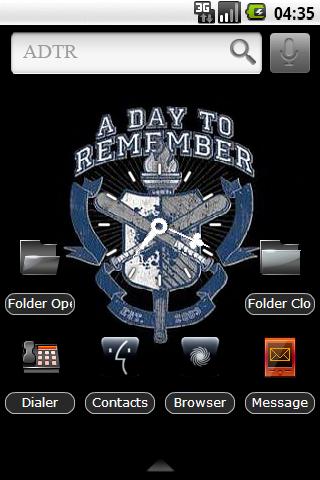 A Day To Remember -Black Icons Android Themes