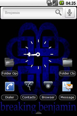 Breaking Benjamin  Black Icons Android Themes