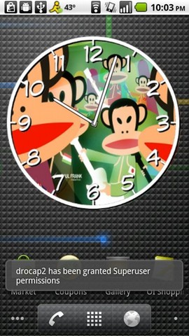 Paul Frank Clock Android Themes