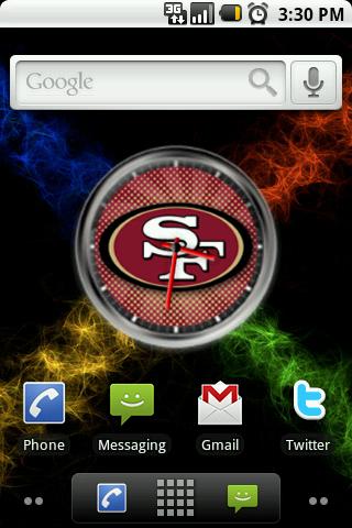 49ers Clock Widget Android Themes