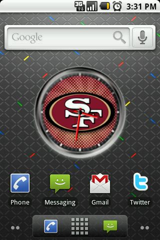 49ers Clock Widget Android Themes