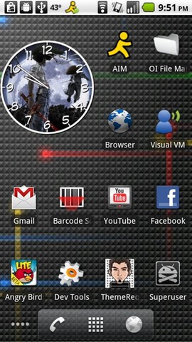 Afro Samurai Clock Android Themes