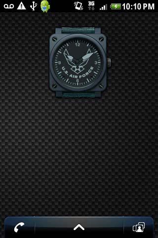 AIR FORCE CLOCK WIDGET