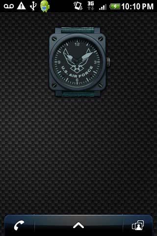 AIR FORCE CLOCK WIDGET Android Themes