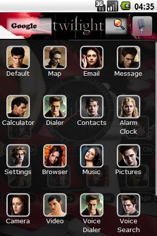 the twilight saga theme Android Themes