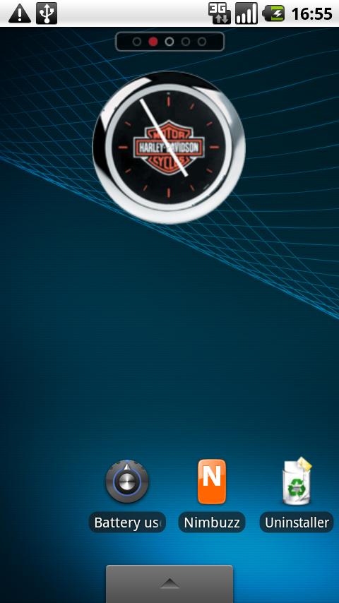 Harley Davidson Clock Widget Android Themes