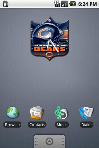 Chicago Bears Clock Widget 2 Android Themes