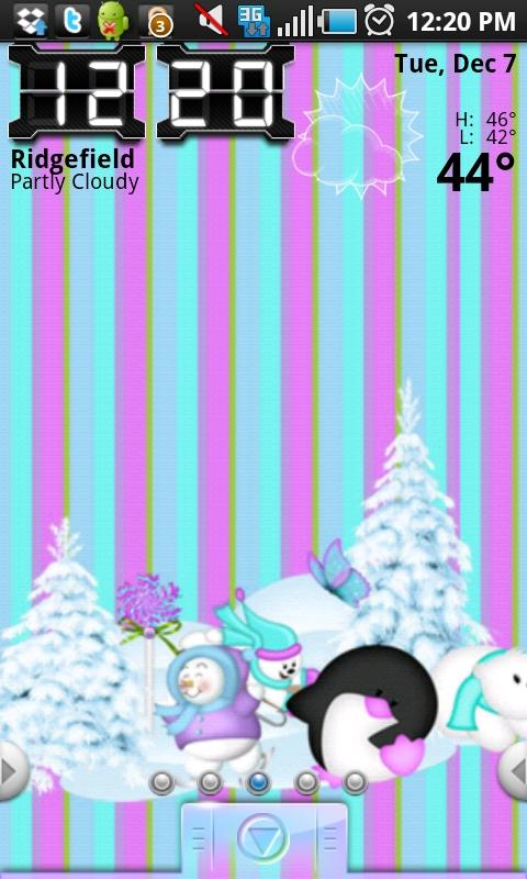 Winterlicious Panda Theme Android Themes