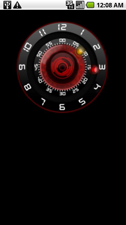 XL Future Droid X Clock Widget Android Themes