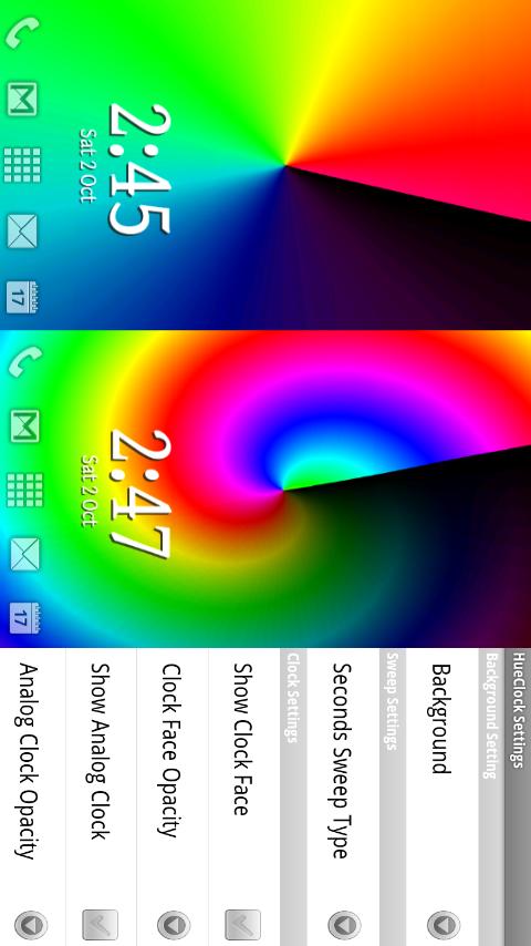 HueClock – Live Wallpaper Android Themes