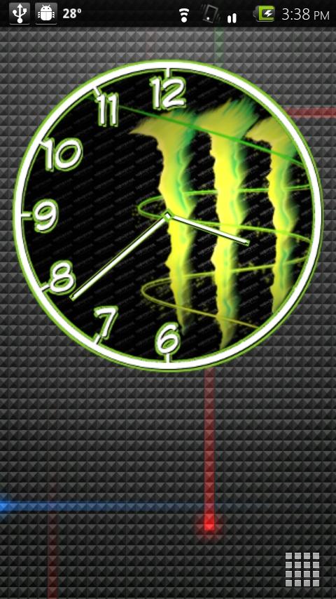 Monster Energy Clock V01 Android Themes