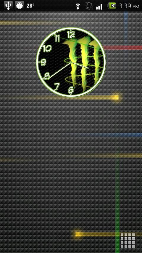 Monster Energy Clock V01 Android Themes