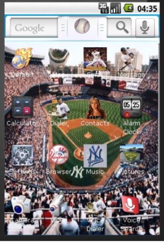 Yankees Baseball 2010 Theme Android Themes