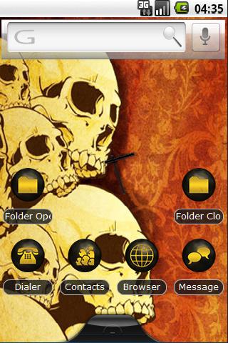 Skull Drudgery Theme Android Themes