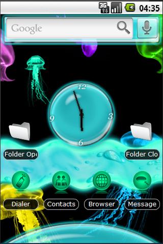 HD Neon Jellyfish Ocean Theme Android Themes