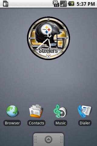 Pittsburgh Steelers Clock Widg